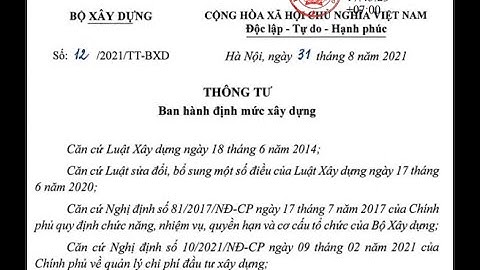 HD  LẬP DỰ TOÁN THEO THÔNG TƯ 12/2021/TT-BXD