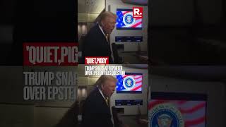 Trump Snaps at Female Reporter  Over Epstein Files Question