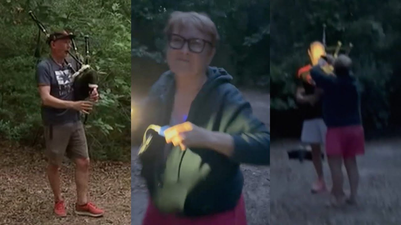 'Bagpipe Karen' Arrested After Attacking Bagpiper’s Wife: Authorities