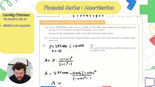 Financial Maths LCHL : Amortisation