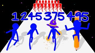 STICKMAN UP - Level Up Stickman Run (Math Games; All Levels) screenshot 5