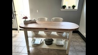 Kitchen Carts Made of Butcher Block  - Video