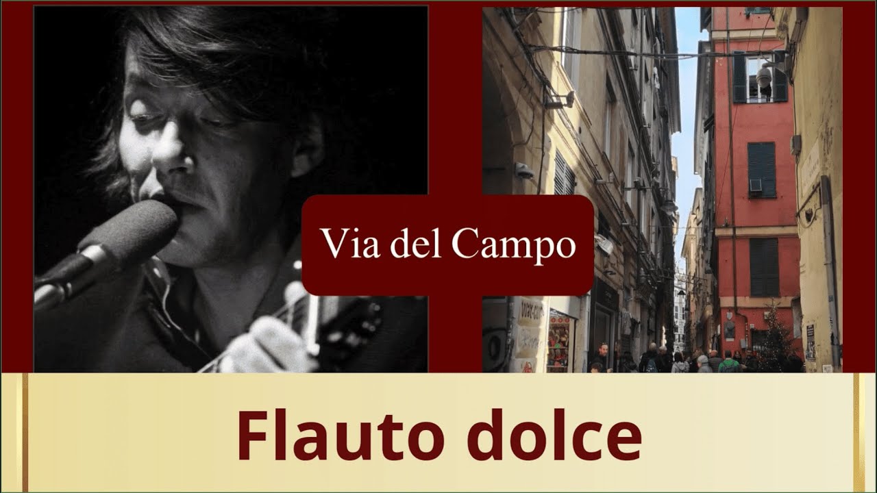 Via del Campo - tutorial flauto dolce