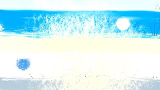 【1 hour focus sound】where the blue begins | morning ambient piano & synth with sea breeze