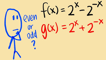 Determine if a function is even or odd (precalculus)