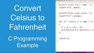 Convert Celsius to Fahrenheit | C Programming Example screenshot 4