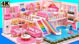 Make Stunning Pink Barbie House With Princess Bedroom & Luxury Kitchen ❤️ Diy Miniature House