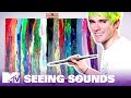 Waterparks' Awsten Can 'See' Music, So We Had Him Paint His Songs 🎨 Seeing Sounds | MTV