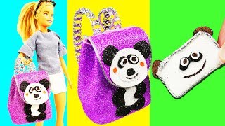 DIY Miniature Panda Backpack And Purse