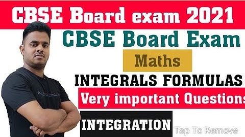 INTEGRATION All Formulas Quick Revision For Class 12th Math with Tricks and Basics NCERT SOLUTION