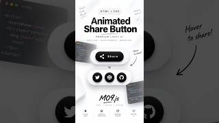 Animated Share Button ✨ | HTML + CSS #shorts