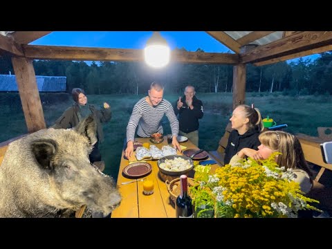 В ГОСТЯХ У БЛОГЕРА АНТОХИ. ЗАБРАЛИ ДИКОГО КАБАНА РАФА ДОМОЙ.