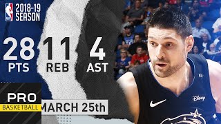 Nikola Vucevic Full Highlights Magic vs 76ers | Mar. 25, 2019 | NBA Season