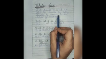 Tablular form/what is tabular form/tabular form of set #viral #mathlearner #video #mathtrick #shorts