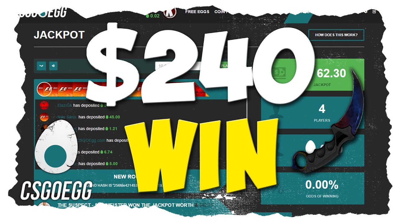 EPIC $240 CSGOEGG 0,83% JACKPOT WIN