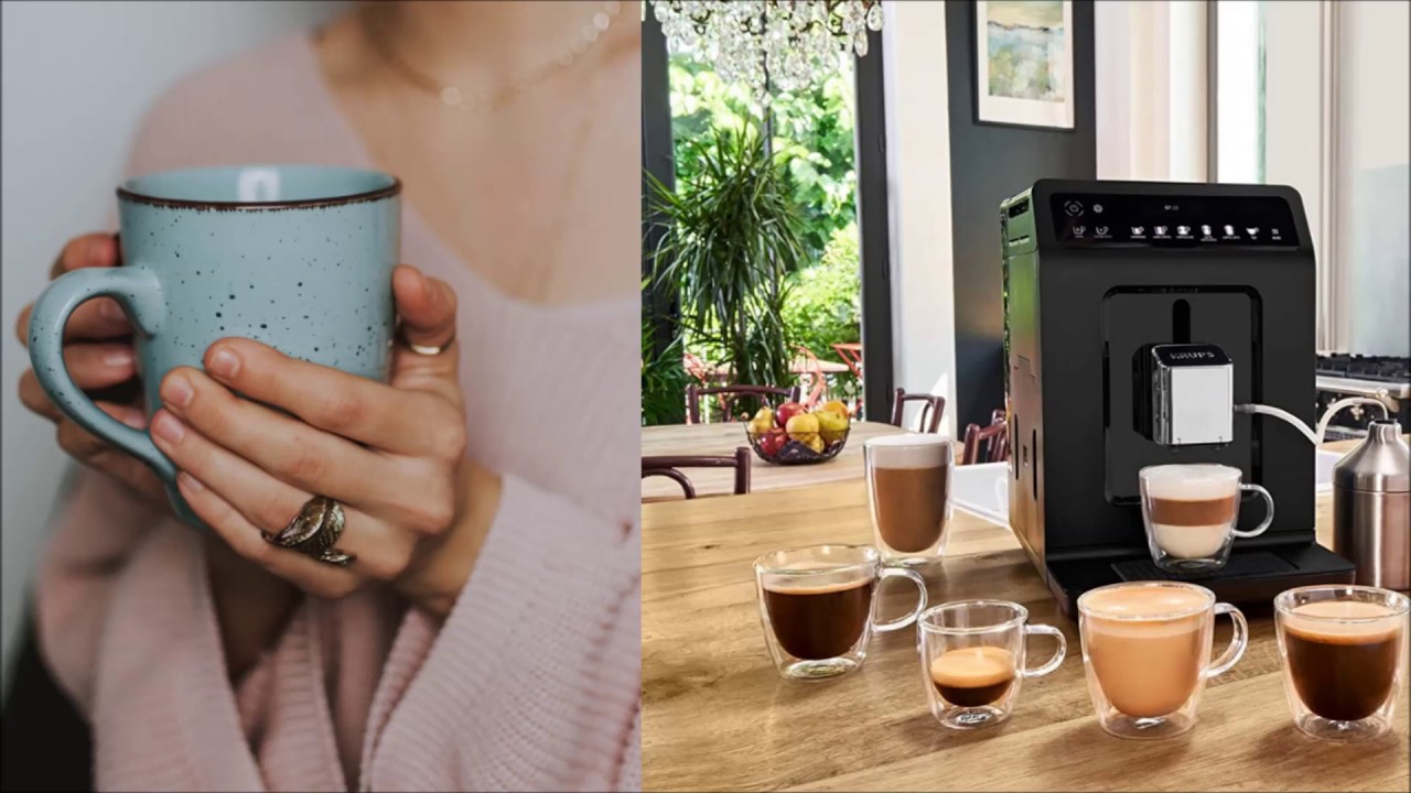 Cafetera súper automática Krups evidence espresso EA8918. Molido de grano,  función autolimpieza - YouTube