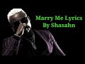 Smallgod Feat Harmonize - Marry Me (Lyrics Video)