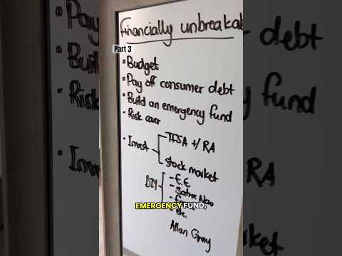 Financially unbreakable - things to consider before investing: part 3