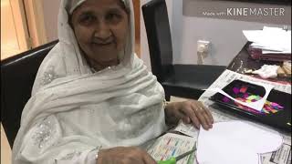 Tissue paper heart collage for seniors with dementia 💖