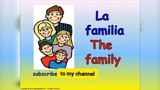 İspanyolca Aile Fertleri La Familia The Family In Spanish