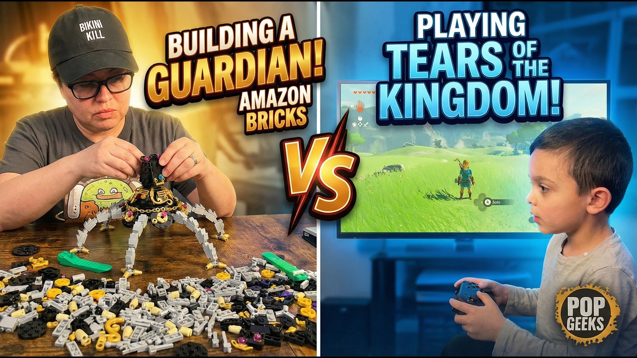 What happens when you combine a massive Guardian Stalker building set with a Zelda: Tears of the Kingdom gaming session? An epic 4-hour adventure that tests both patience and gaming skills! Watch Eileen tackle this challenging brick-building set from Amazon while Ben explores the vast world of TOTK.This isn't your average build video - we're talking about a detailed Guardian Stalker replica that brings the iconic Breath of the Wild enemy to life on your shelf. The set proved more challenging than expected, but the final result is absolutely worth it for any Zelda collector.Timestamps:0:00 – Intro & First Impressions0:22 – Ben's TOTK Gaming Session1:25 – Setting up the Build4:53 – Building the Guardian Stalker (Part 1)45:13 – Building the Guardian Stalker (Part 2)2:03:30 – Building the Guardian Stalker (Part 3)3:48:42 – Finished Breath of the Wild Guardian RevealWhether you're into building challenges, Zelda gaming, or just love seeing cool collectibles come together, this marathon build session has something for every geek culture fan. The Guardian Stalker set makes for an incredible display piece and conversation starter.🌐 Read the written review:  https://popgeeks.com/zelda-guardian-stalker-brick-build-bar-clamp/🌐 More geeky news, reviews, and videos at https://popgeeks.com👉 Support Indie News: https://popgeeks.com/paid-subscription-popgeeks/Drop a like if you enjoyed this epic build journey and subscribe for more gaming content, building challenges, and pop culture adventures!#ZeldaTearsOfTheKingdom #GuardianStalker #BuildingChallenge #TOTK #ZeldaCollectibles
