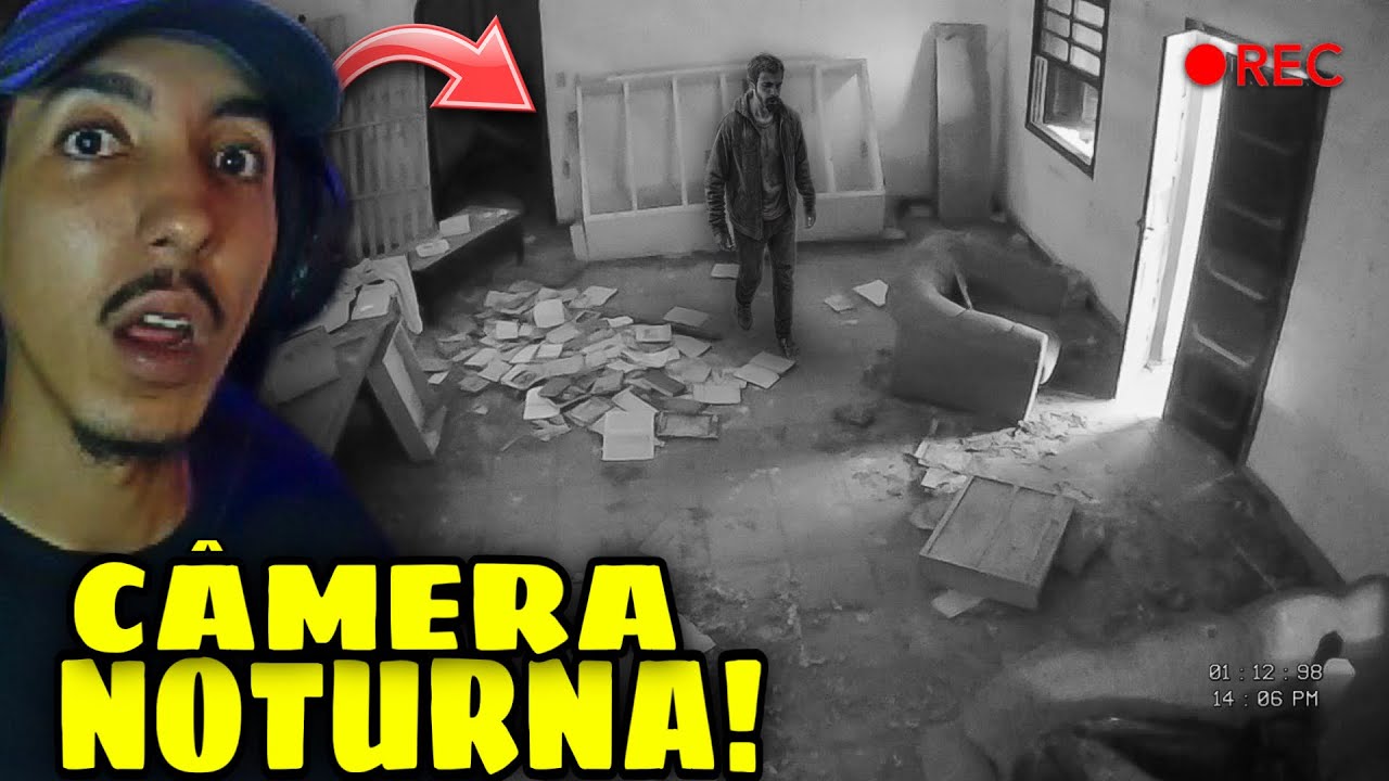ALGO TENTOU PEGAR A CÂMERA NOTURNA ESCONDIDA NA CASA ASSOMBRADA