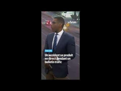 Un présentateur trafic voit un accident en direct... et jure à l'antenne