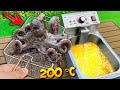 実験：業務用フライヤーでタコをあげてみた。おいしいの？