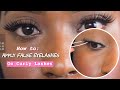 HOW TO APPLY FALSE EYELASHES ON VERY CURLY LASHES FOR BEGINNERS | Two DETAILED methods!!