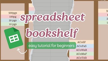 how to make a cute bookshelf spreadsheet ✨📊📚 EASY READING TRACKER TUTORIAL