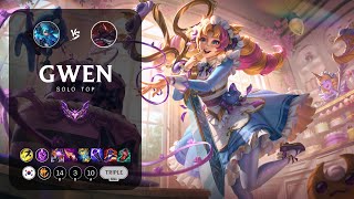 Gwen Top vs Sion - KR Master Patch 13.24