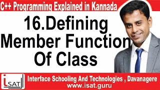 Defining Member Function of Class