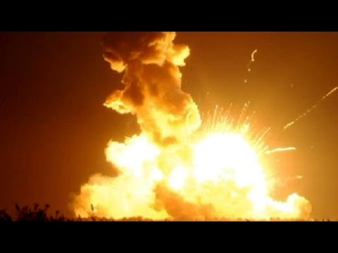 Antares Explosion - NASA Rocket Launch Explodes : Video