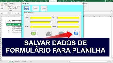 Salvar Dados de Formulário VBA para Planilha - Controle Financeiro Excel - Aula 02