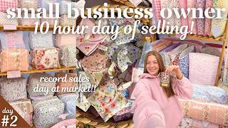 SELL WITH ME FOR 10 HOURS AT HUGE FESTIVAL✨🌸🎟️ behind the scenes as a vendor at huge midwest market!