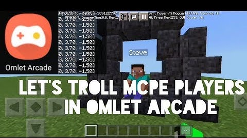 Minecraft PE in Omlet Arcade ( Troll Part 1)