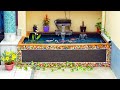 How to Make Beautiful Waterfall Aquarium With Tarpaulin - Low Cost