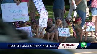 Protesters rally in Vacaville, want officials to 'open California'