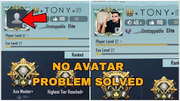 BGMI NO AVATAR PROBLEM SOLVED WITH SOLUTION 110% WORKING TRICK