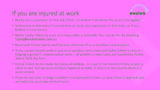 OnBoarded Evolve Talent | Safety