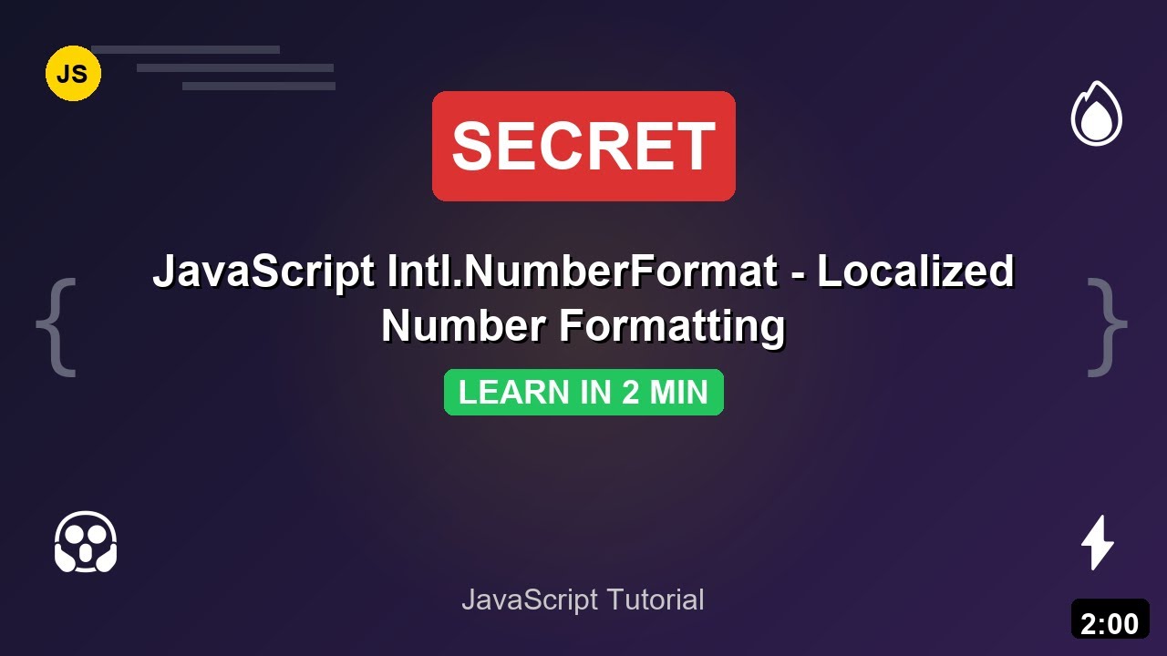 JavaScript Intl.NumberFormat: Localized Number Formatting | JavaScript Tutorial