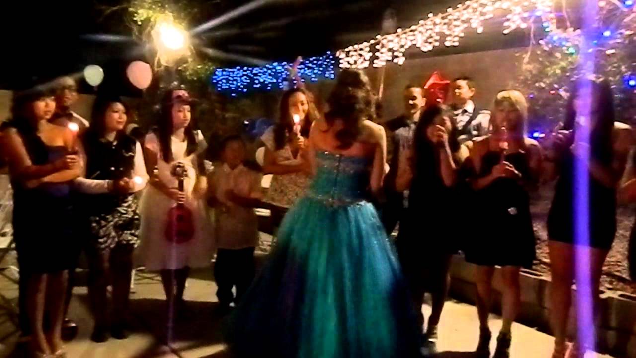 18 Candles Symbolizes In Debut Blowing of 18 candles (TESSIE's Debut) - YouTube