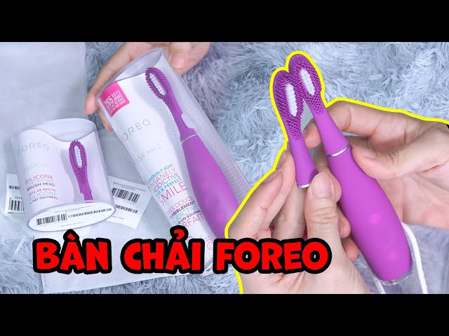 Unbox bàn chải đánh răng điện Foreo ISSA mini 2 + cách đăng ký bảo hành | Tiny Loly