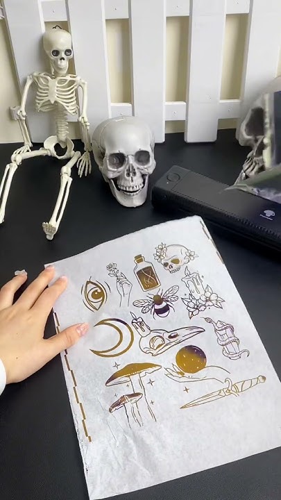  Give yourself a DIY small tattoo#inklessprinter #printer #tattoo # ...