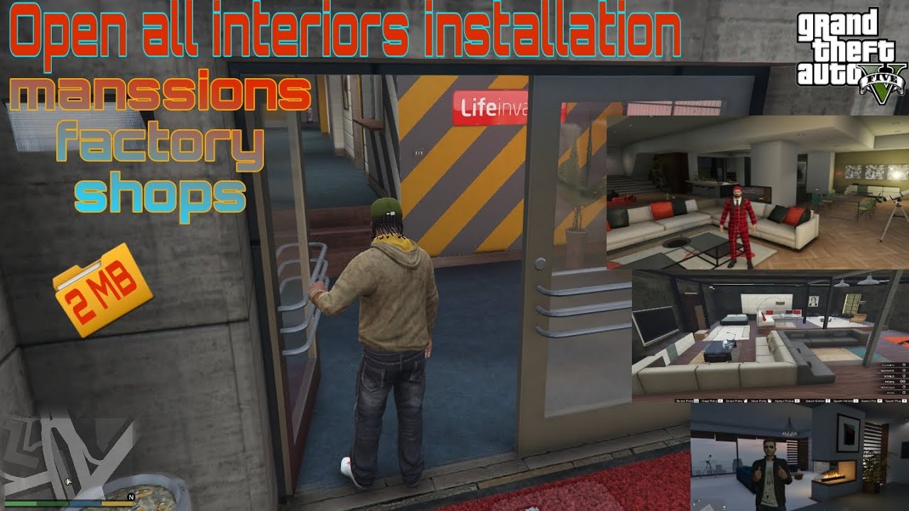 how to install open all interiors v5.1 (2022) gta 5 mods | gta v open ...