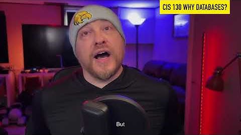 CIS 130 Why Databases