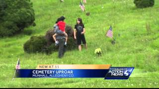 Families defy no trespassing signs to visit their loved ones' graves