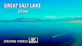 Salt Lake City- Great Salt Lake, Utah - Amazing Drone Footage