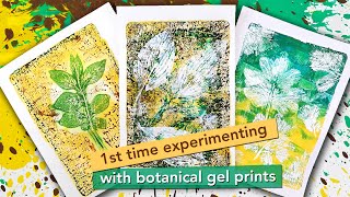 Experimenting with botanical gel printing for the 1st time