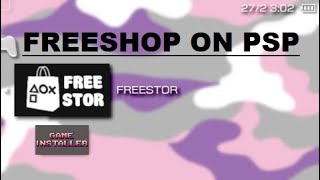 FREESTOR - PKGj / Freeshop on PSP